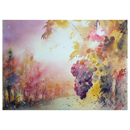 Бумага для акварели "Fontaine", облако, 56x76 см, 300 г/м2 - 5