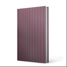 Книга записная "Stripes", А5, 128 листов, клетка, сливовый