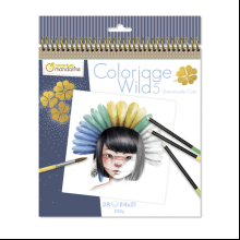 Раскраска на английском языке "Colouring book Wild 5", Emmanuelle Colin