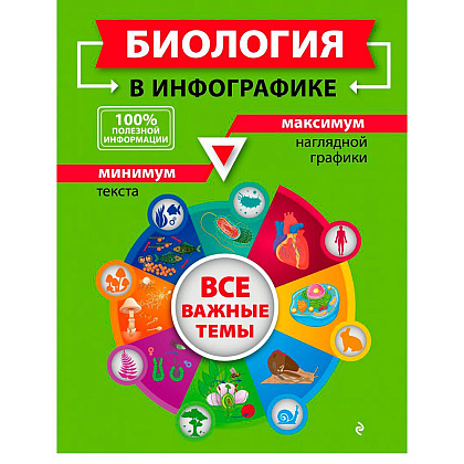 Книга "Биология в инфографике", Оксана Мазур