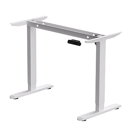 Стол с электроприводом WellDesk Basic 1200x675х18 белый/ясень шимо светлый (9191460+9197779) - 4