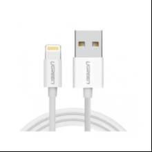 Кабель UGREEN "US155-20730", USB-A 2.0 to Lightning, 2 м, белый
