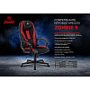Кресло игровое "Бюрократ Zombie-9", экокожа, ткань, пластик, черный, красный - 8