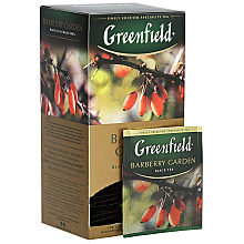 Чай "Greenfield" Barberry Garden, 25 пакетиков x1.5 г, черный