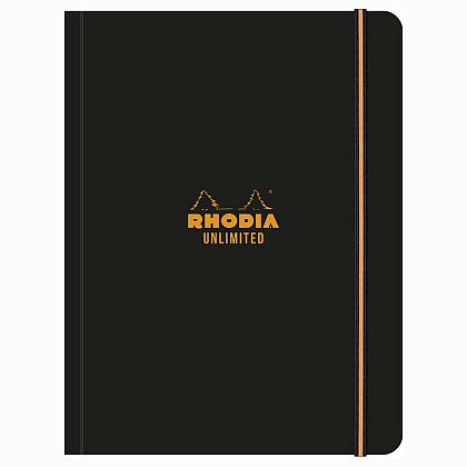 Блокнот "Rhodia Unlimited", А5+, 60 листов, клетка, черный
