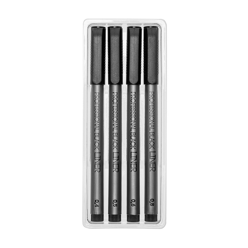 Набор ручек капиллярных "Professional Fine Liners", 4 штуки - 5