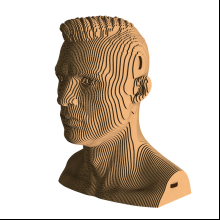 Пазл картонный 3D "Бюст Роналду"