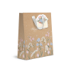 Пакет бумажный подарочный "Spring Flowers", 18х23х10 см, крафт, ассорти - 4