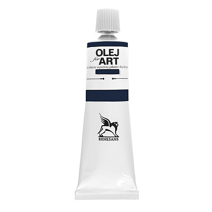 Краски масляные Renesans "Oils for art", 68 синий берлинский, 60 мл, туба