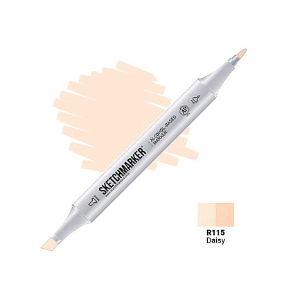 Маркер перманентный двусторонний "Sketchmarker", R115 маргаритка