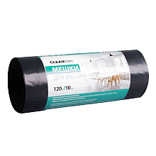 Мешки для мусора ПВД "Cleanton" 40 мкм, 120 л, 10 шт/упак