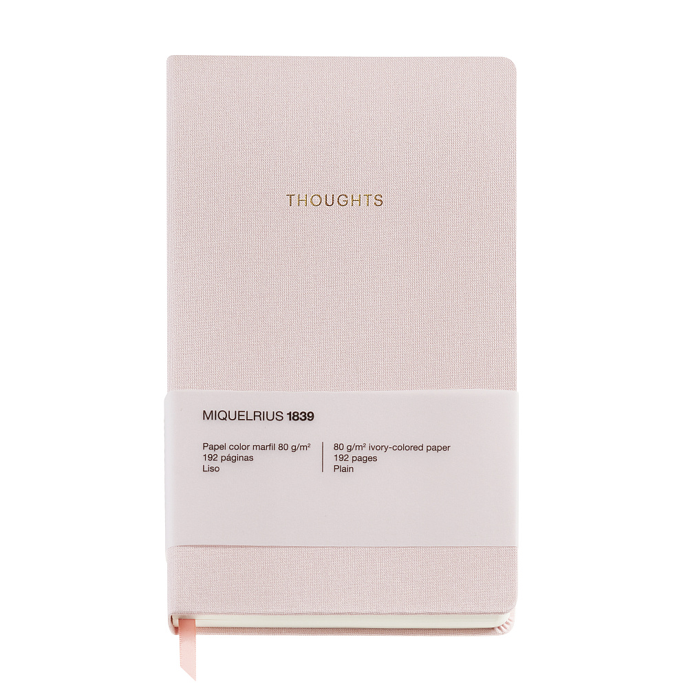Блокнот Miquelrius "Autumn Leaves Pink", А5, 96 листов, в точку, розовый