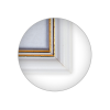Фоторамка "П1-100 Zebra", 10х15 см, пластик, со стеклом, с ножкой, белый - 5