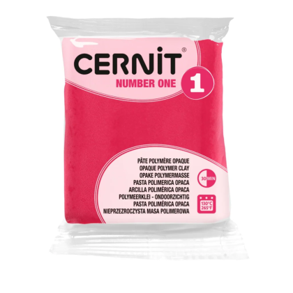 Полимерная глина "Cernit № 1 (Number One)", 56 г, 481 малиновый - 2