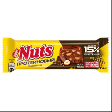 Шоколадный батончик "Nuts", протеиновый, 45 г