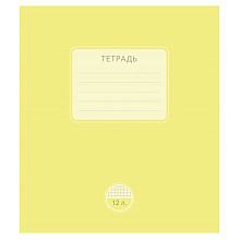 Тетрадь "Пластик", А5, 12 листов, клетка, ассорти