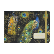 Скетчбук "Fauna. Павлины", 14.6х21.3 см, 180 г/м2, 96 листов, разноцветный