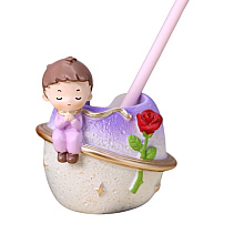Подставка для канцелярских мелочей "The little prince", пластик, фиолетовый