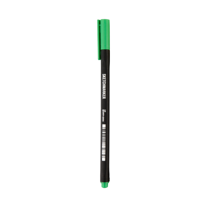 Ручка капиллярная "Sketchmarker Artist fine pen", 0.4 мм, зеленый