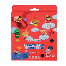 Пластилин восковой "Цветик", 12 цветов