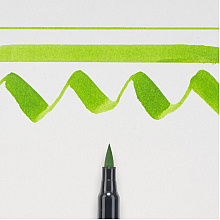 Маркер акварельный "Koi Color Brush", изумрудный