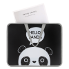 Папка для тетрадей "Panda", 26х33 см, серый, черный - 3