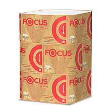 Полотенца бумажные Focus Premium, V – сложение, 200 листов, 2 слоя, 100% целлюлоза
