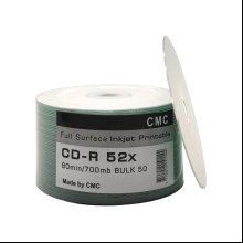 Диск CD-R, 700Mб, 52x, CMC Printable, 50 шт