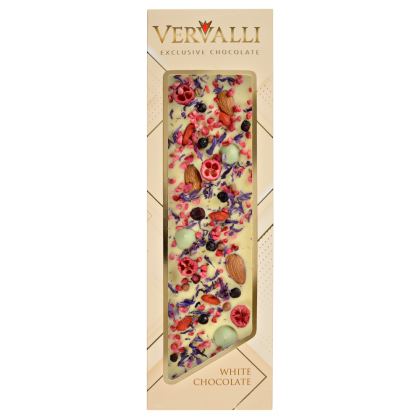 Шоколад белый "Vervalli. Годжи, клюква, миндаль", 110 гр.