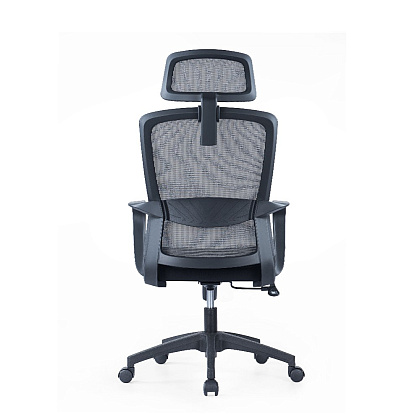 Кресло для руководителя SitZone U-060A, сетка, ткань, черный, пластик - 4