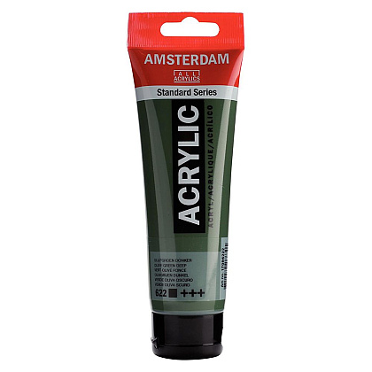 Краски акриловые "Amsterdam", 622 оливковый темный, 120 мл, туба