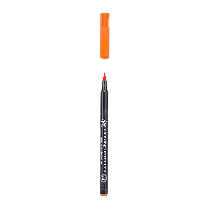 Маркер акварельный "Koi Color Brush", оранжевый - 3