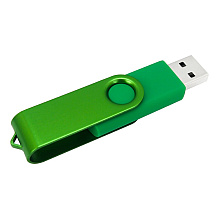 USB Flash накопитель 2.0 16 Gb VDF-008 СС, пластик, металл, зеленый
