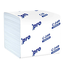 Бумага туалетная PROtissue, 250 листов, 2 слоя, Instant, 100% целлюлоза