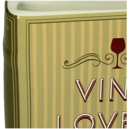 Ваза "Book Vino Lovers", 14.4х5.5х18.2 см, зеленый - 3