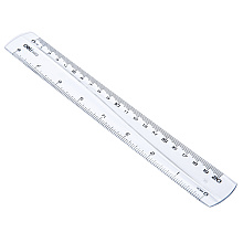 Линейка Deli "Pioneer", 20 см, прозрачный, ассорти