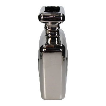 Ваза "Perfume Bottle", фаянс, серебристый - 4