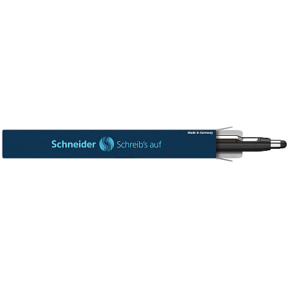 Ручка шариковая автоматическая "Schneider Epsilon Touch", черный, золотой, стерж. синий - 4