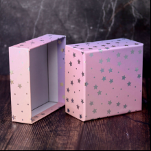 Коробка подарочная "Starry sky pink", 19х19х9.5 см, картон
