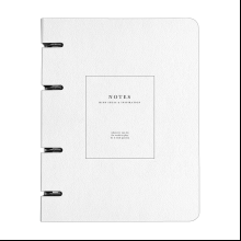 Тетрадь "Notes", A5, 80 листов, клетка, на кольцах, белый