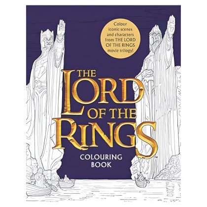 Раскраска на английском языке "J. R. R. Tolkien. Lord of the rings movie trilogy colouring book"
