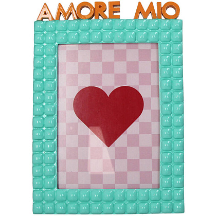 Фоторамка "Amore Mio", 13x18 см, бирюзовый