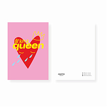 Открытка "Drama Queen", 148х105 мм, дизайнерская         