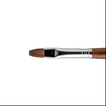 Кисть "Escoda Versatil Brush L/H", синтетика, темно-коричневый, плоская, №10