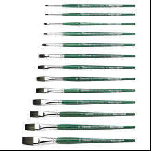 Кисть для рисования "Tintoretto Emerald", синтетика, плоская, №6