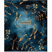 Тетрадь "Gold Floral Pattern", А5, 96 листов, клетка, ассорти 