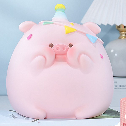 Копилка "Pig joy", розовый - 5