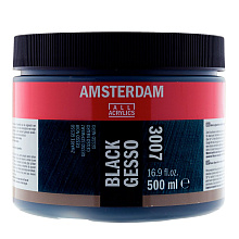 Грунт акриловый "Amsterdam", 500 мл, черный