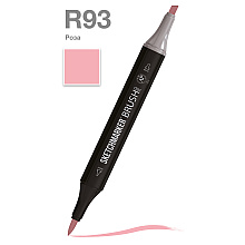 Маркер перманентный двусторонний "Sketchmarker Brush", R93 роза