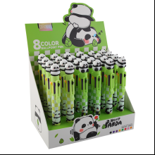 Ручка шариковая автоматическая "Panda", 0.7 мм, зеленый, стерж. 8 цветов